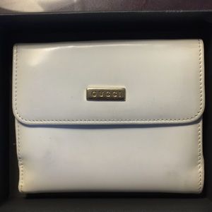 *!*!+ IMMACULATE +!*!* white GUCCI leather WALLET